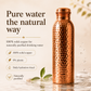 💧 Gourde premium en cuivre massif 100 % – Sans plastique et inspirée de l'Ayurveda