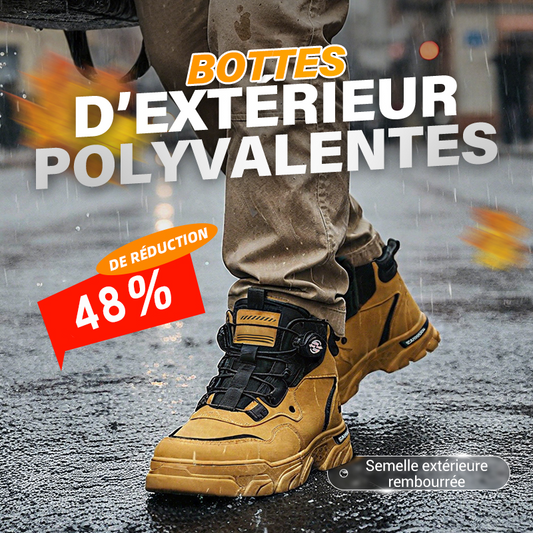 👞 60% OFF MAINTENANT! ⏰ Chaussures de Travail pour Hommes - Imperméables & Antidérapantes, Confort Parfait pour Extérieur et Randonnée ✨