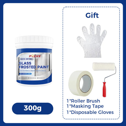 🎁 50% DE RÉDUCTION ! 🔥 Peinture pour Verre Dépoli 2026 – Séchage Rapide, Résistante à l’Eau & Effet Givré Élégant 🌫️✨