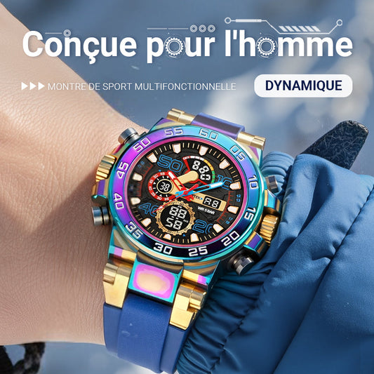 Montre digitale multifonctionnelle LED étanche