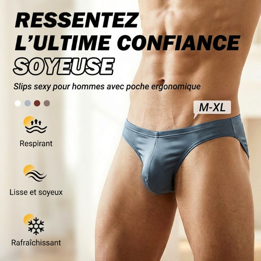 Slip pour homme à coupe basse et poche profilée