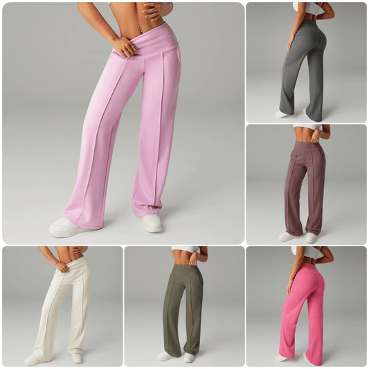 💃 Élégance Quotidienne - Pantalon Droit Femme Tissu Souple - Coupe Ample & Confort Parfait【Offre Spéciale】