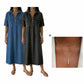 👗 50% OFF NOW! 👖 Robe-chemise midi décontractée en jean avec poches – Jean doux et coupe ample – Poches pratiques, idéales pour un look décontracté au quotidien – Confortable et polyvalente ✨🌸