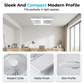 🌀💡Ventilateur de plafond avec éclairage LED 2-en-1 – Double système de refroidissement, ultra-lumineux, installation sans outils