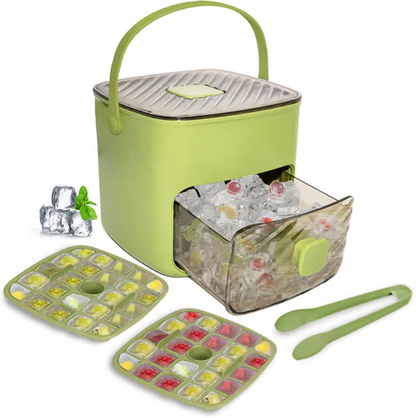 🧊Machine à glace portable avec couvercle et bac de rangement (48 glaçons)