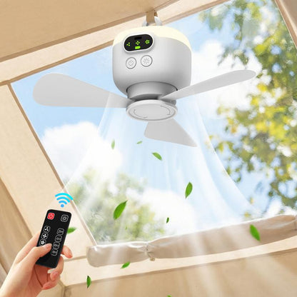 📢50 % DE RÉDUCTION !! ⏰Ventilateur de plafond rechargeable avec éclairage LED🌬️✨【J'ai hâte de recevoir ta commande】