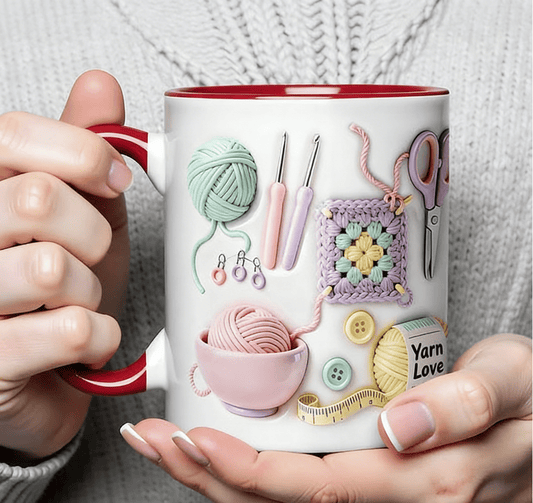 💎 DERNIER JOUR : 50% SUR LE MUG « YARN LOVE » ! 💎 Cadeau Parfait pour les Artistes du Fil - Lavable & Micro-ondes ✨