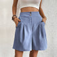 Short d'Été à Taille Haute et à Jambe Large pour Femmes