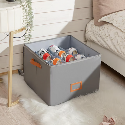 👟 50% DE RÉDUCTION ! 📦 Boîte de rangement pour chaussures pliable – Grande capacité, anti-poussière et respirante, s’adapte à tous les placards et étagères 🏠🌿