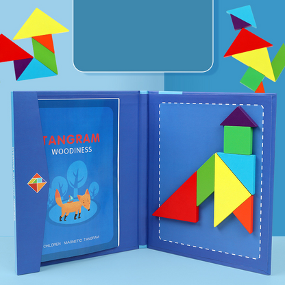 🌟Améliorer les capacités de réflexion des enfants - Ensemble de puzzles magnétiques Tangram pour enfants - 🎁Le meilleur cadeau