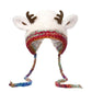 🎁🎄Soldes de Noël 49 % de réduction ! 🦌Bonnet de Noël festif à cornes, design original🧶