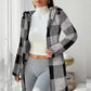 🔥Hot Sale Offers-Women's Plaid Zip-Up Hooded Jacket