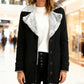 Veste chic et chaude pour femme avec col à revers