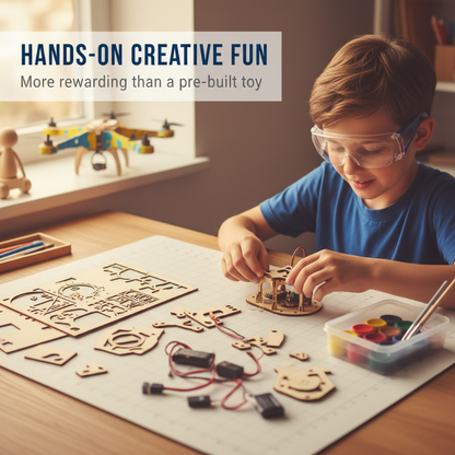 ✈️ 50% DE RÉDUCTION ! Kit de Construction de Drone en Bois DIY pour Enfants – Maintien d’Altitude, Télécommande Stable & Sécurité Renforcée ! 🎁🚁