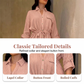 🎀 50 % DE RÉDUCTION MAINTENANT ! 👖 Ensemble chemise à cordon de serrage et pantalon large pour femme – taille ajustable, pantalon fluide et tissu texturé 🌿