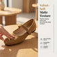 👡 PROMO LIMITÉE 50% DE RÉDUCTION ! ✨ Ballerines PU Aspect Daim – Bride Réglable, Semelle Flexible, Confort Toute la Journée 🌸