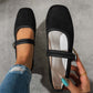 👡 PROMO LIMITÉE 50% DE RÉDUCTION ! ✨ Ballerines PU Aspect Daim – Bride Réglable, Semelle Flexible, Confort Toute la Journée 🌸