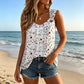 👚 50 % DE RÉDUCTION MAINTENANT ! 🌸 Débardeur d'été à imprimé floral pour femme – Doux, respirant et sans manches – parfait pour les journées chaudes, les sorties à la plage ou pour superposer les vêtements de façon décontractée ☀️