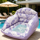 📢 PROMO FLASH 50%🏊‍♀️Flotteur Piscine en Forme de U – Design Chaise Ergonomique, Assise en Maille, Gonflable, 2 Couleurs, Durable & Portable🌴