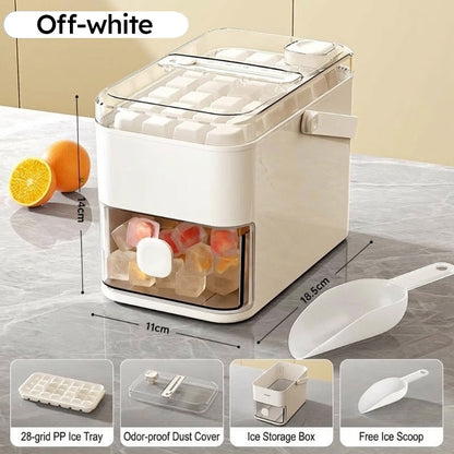 🧊🪨 Presse à glaçons | Machine compacte avec bac de rangement intégré pratique ✅