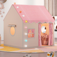 🏰🔥 -50% ! Tente Jeu Enfants Château – Spacieuse Facile Montage Secondes, Tissu Respirant Intérieur Extérieur Toutes Saisons, Stimule Imagination Créativité Jeu Symbolique · Gris Rose Jaune ✨