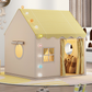 🏰🔥 -50% ! Tente Jeu Enfants Château – Spacieuse Facile Montage Secondes, Tissu Respirant Intérieur Extérieur Toutes Saisons, Stimule Imagination Créativité Jeu Symbolique · Gris Rose Jaune ✨