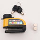 🔑 Antivol à disque avec alarme, facile à utiliser et doté d'un système de verrouillage par simple pression — Sécurité robuste et étanche