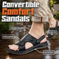 👡 PROMO EXCEPTIONNELLE 50% DE RÉDUCTION ! ✨ Sandales en Cuir pour Homme 2 en 1 – Cuir de Vachette Véritable, Semelle Flexible & Confort Optimal – Polyvalentes pour l’Extérieur et la Plage – Parfaites pour les Journées Chaudes ☀️🌊