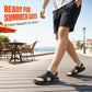 👡 PROMO EXCEPTIONNELLE 50% DE RÉDUCTION ! ✨ Sandales en Cuir pour Homme 2 en 1 – Cuir de Vachette Véritable, Semelle Flexible & Confort Optimal – Polyvalentes pour l’Extérieur et la Plage – Parfaites pour les Journées Chaudes ☀️🌊