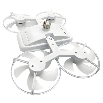 Ventilateur lumineux modèle drone E27 à 3 vitesses avec télécommande