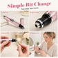 💅🛒 -50% ! 💫Lime À Ongles Électrique Sans Fil – ABS + Céramique – 500 mAh & 5 Embouts & Recharge Type-C pour Manucure Maison.