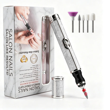 💅🛒 -50% ! 💫Lime À Ongles Électrique Sans Fil – ABS + Céramique – 500 mAh & 5 Embouts & Recharge Type-C pour Manucure Maison.