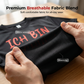 👕 50% DE RÉDUCTION ! 🎁 T-Shirt Noir Allemand – Polyester – Slogan Humoristique Double Face for Homme
