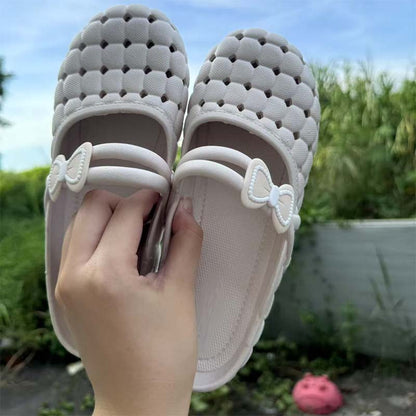 🎀☁️ Mules à nœud respirantes – Confort nuage, enfiler facile, l’élégance sans effort du matin au soir 🌸👡