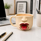 Mug en céramique humoristique avec langue tirée