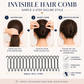 Peigne flexible à prise invisible pour cheveux rebelles