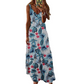 Robe maxi imprimée à bretelles