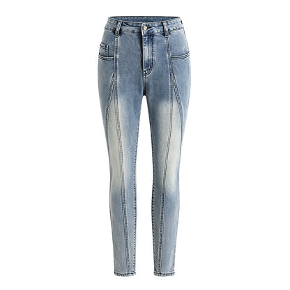 Jean skinny taille haute amincissant pour femme
