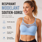 Soutien-gorge de sport push-up en maille ajourée pour femme