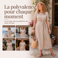 Robe midi élégante pour femme avec lien de taille réglable
