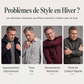 🔥49% DE RÉDUCTION ! 🍂 Chemise à Col Rayé 2 Pièces - Style Automne/Hiver en Coton Respirant et Confortable 👔📦