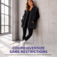 💙 LE DENIM AUTREMENT | Gilet Oversize en Jean à Capuche -50 %