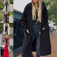 Manteau à Capuche Zippé Tendance avec Poches pour Femme