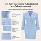 🌸 OFFRE LIMITÉE –50% ! ✨ Robe blazer double boutonnage pour femme
