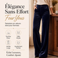 🌸 OFFRE LIMITÉE –50% ! ✨ Pantalon taille haute large en velours pour femme