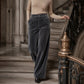 🌸 OFFRE LIMITÉE –50% ! ✨ Pantalon taille haute large en velours pour femme