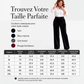 🌸 OFFRE LIMITÉE –50% ! ✨ Pantalon taille haute large en velours pour femme