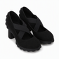 📢📢50 % de réduction !!! 🎉✨ Chaussures Mary Jane pour femme à bout rond, avec lanières croisées, talon bloc, semelle compensée et découpes, à talons hauts