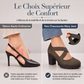 📢📢50 % de réduction !!! 🎉✨ Chaussures Mary Jane pour femme à bout rond, avec lanières croisées, talon bloc, semelle compensée et découpes, à talons hauts