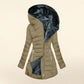 Manteau à capuche isolé pour femme, hiver